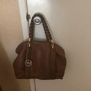 Authentic Brown Leather Michael Kors Purse
